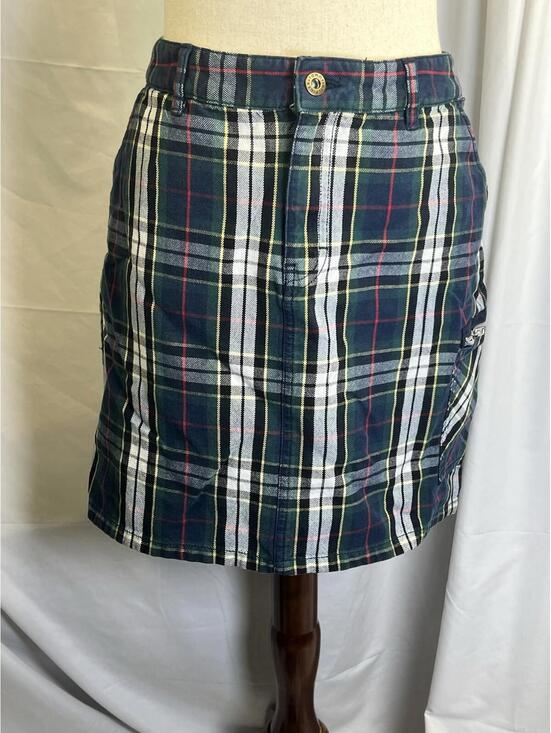 Tommy Hilfiger Dresses & Skirts - Tommy Hilfiger Jeans Classic Tartan Plaid Skirt With 5 Pockets VTG Sz 6 EUC Y2K